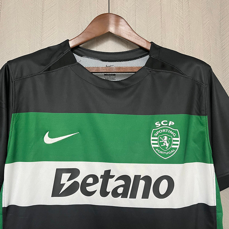 Camisa Sporting I 24/25 Verde e Preto