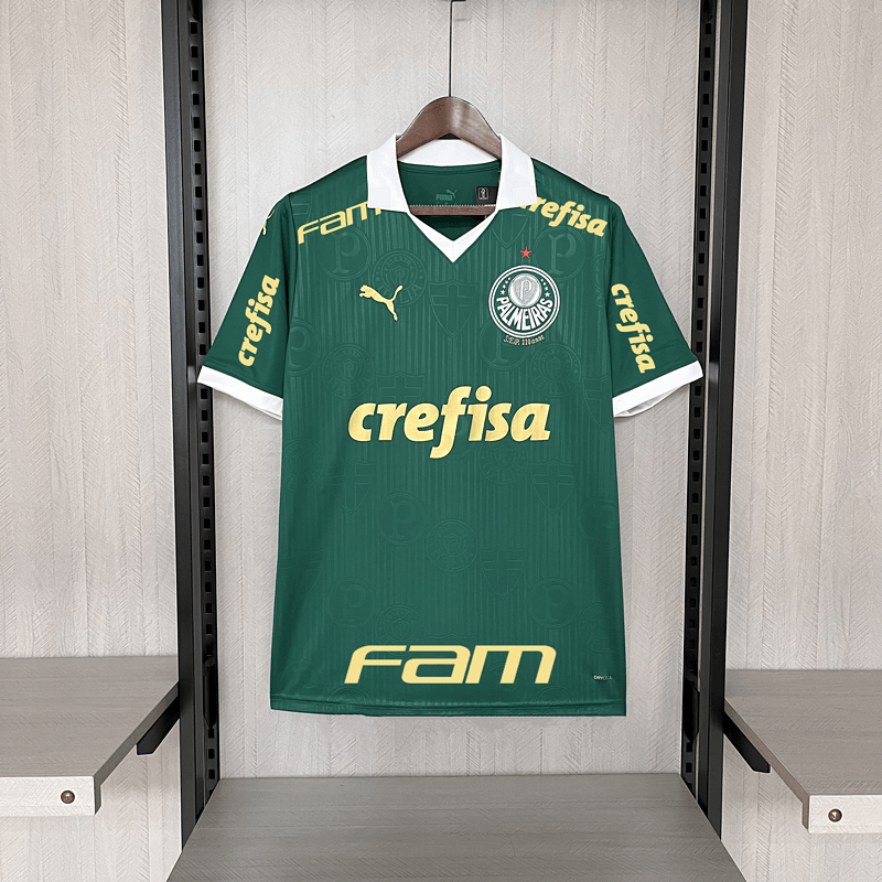 Camisa Palmeiras I 24/25 Puma Com todos patrocinadores - Loja da Seven