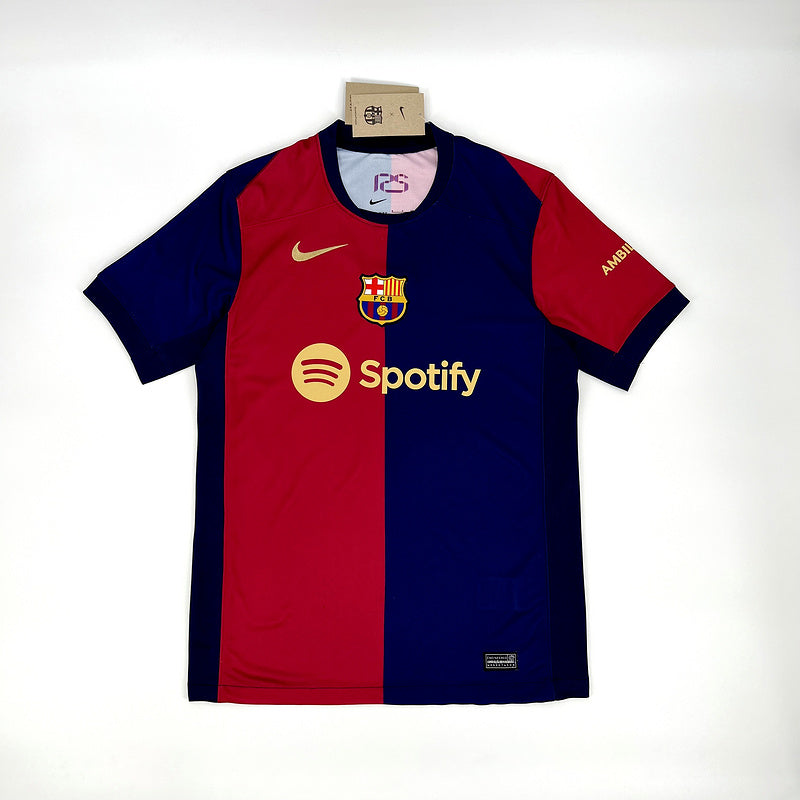 Camisa Barcelona Casa l 24/25 Azul e Vermelho