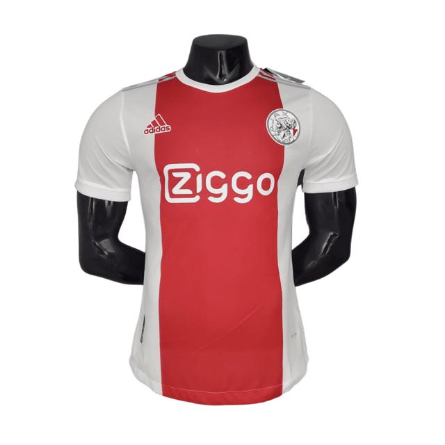 Camisa Ajax I 21/22 Branca e Vermelha - Adidas - Masculino Jogador - Loja da Seven