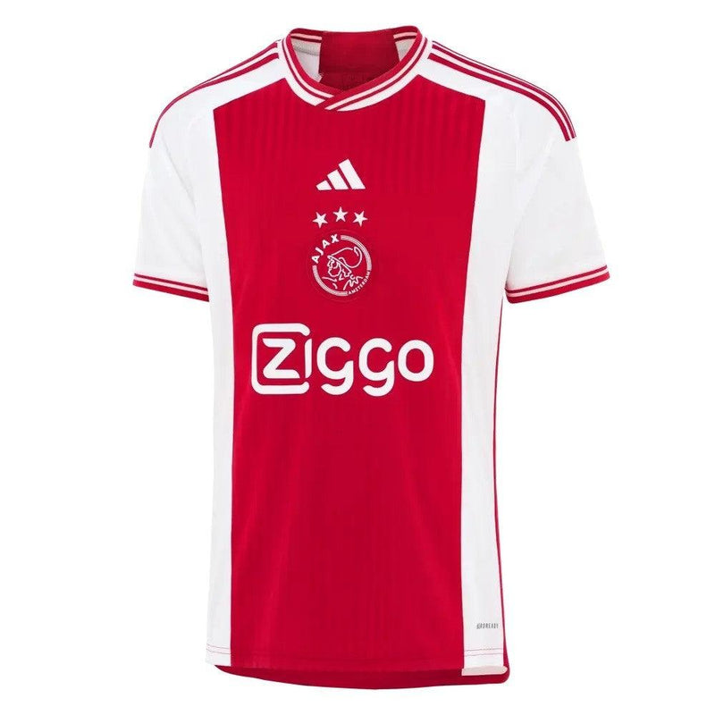 Camisa Ajax I 23/24 - Branco e Vermelho - Loja da Seven