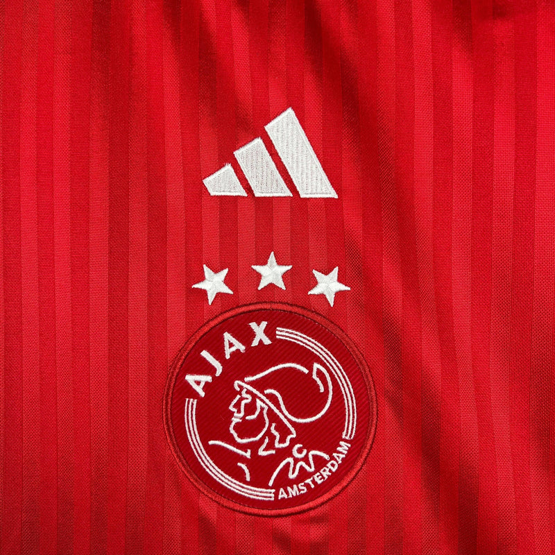 Camisa Ajax I 23/24 - Branco e Vermelho - Loja da Seven