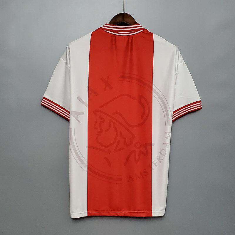 Camisa Ajax Retrô 1995/1996 Vermelha e Branca - Umbro - DA Sports Oficial