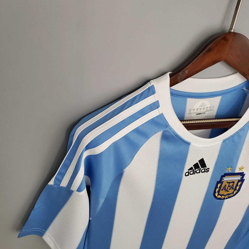 Camisa Argentina Retrô 2010 Azul e Branca - Adidas - DA Sports Oficial