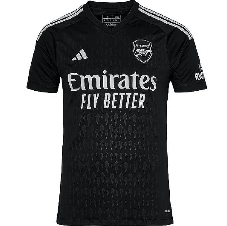 Camisa Arsenal 2023 / 2024 Goleiro Preta - Loja da Seven