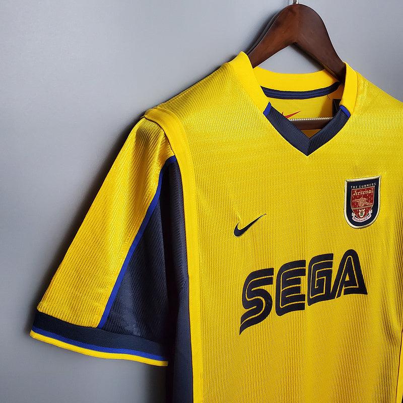 Camisa Arsenal Retrô 1999/2000 Amarela - Nike - DA Sports Oficial