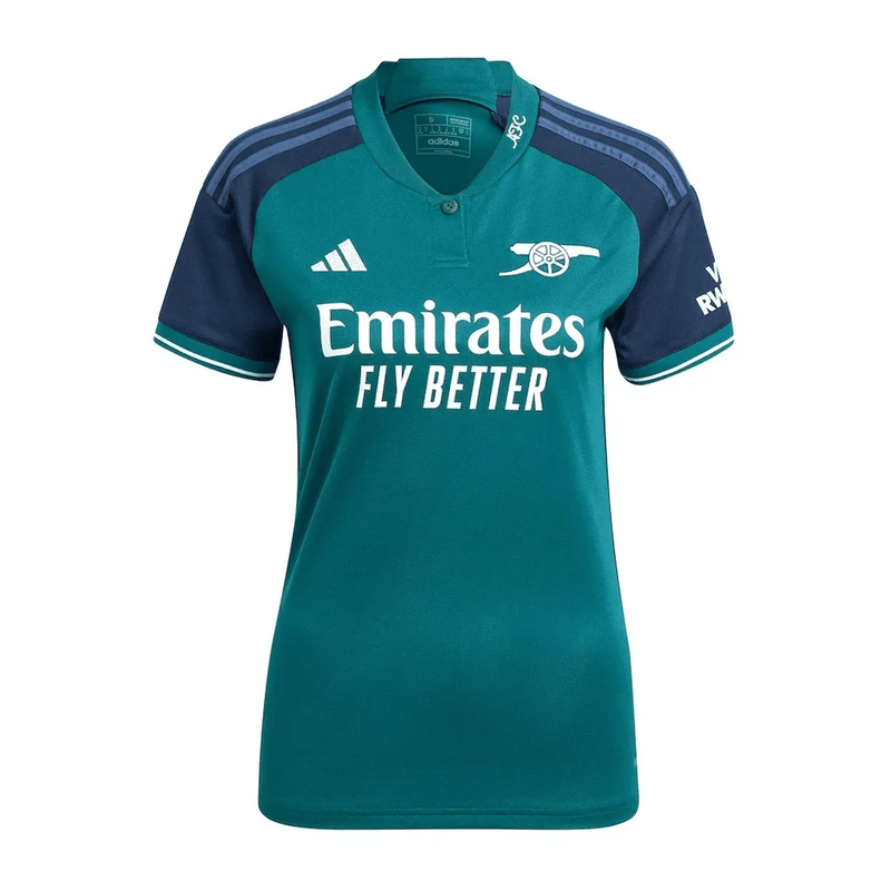 Camisa Arsenal Third 23/24 s/n° Torcedor Feminina - Azul - Loja da Seven