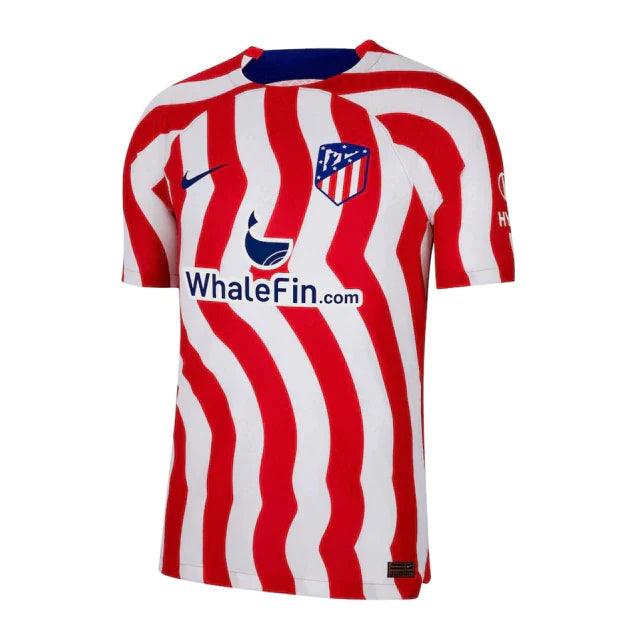 Camisa Atlético de Madrid Home 22/23 s/n° Torcedor Masculina - Vermelho e Branco - Loja da Seven