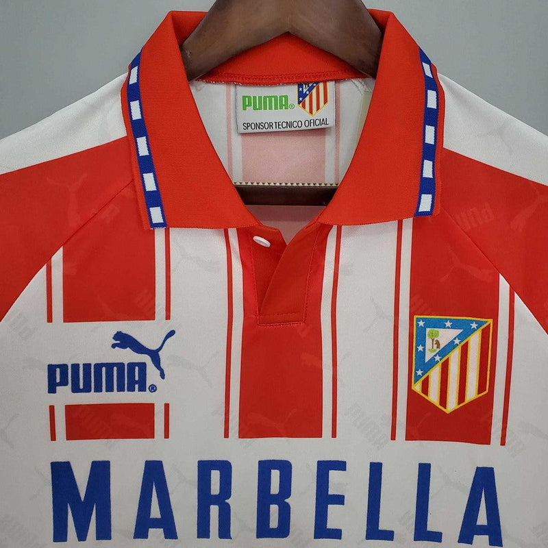 Camisa Atlético de Madrid Retrô 1994/1995 Branca e Vermelha - Puma - DA Sports Oficial