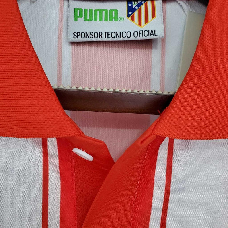 Camisa Atlético de Madrid Retrô 1994/1995 Branca e Vermelha - Puma - DA Sports Oficial