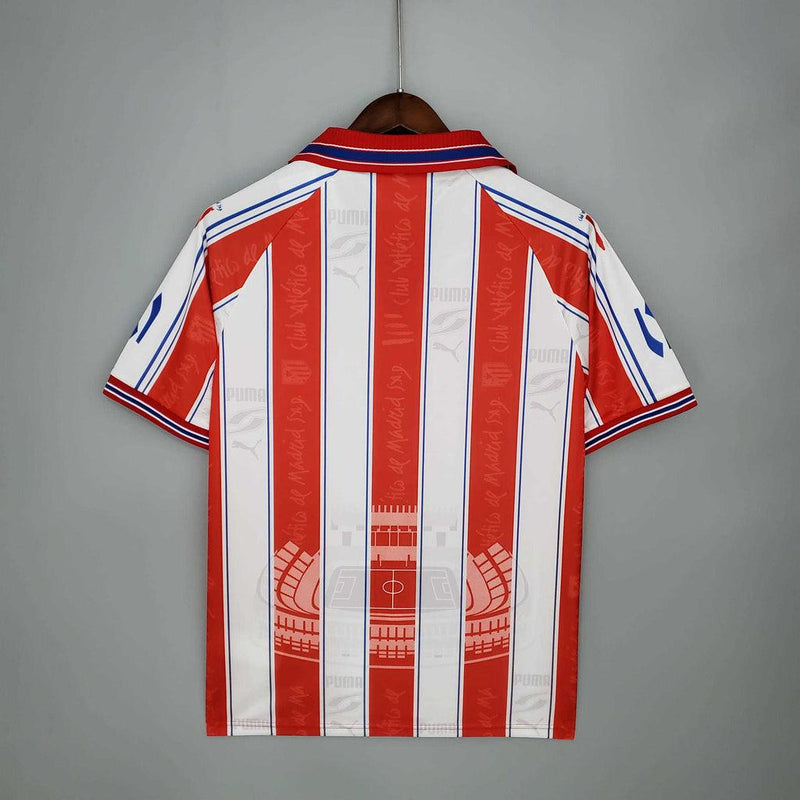 Camisa Atlético de Madrid Retrô 1996/1997 Branca e Vermelha - Puma - DA Sports Oficial