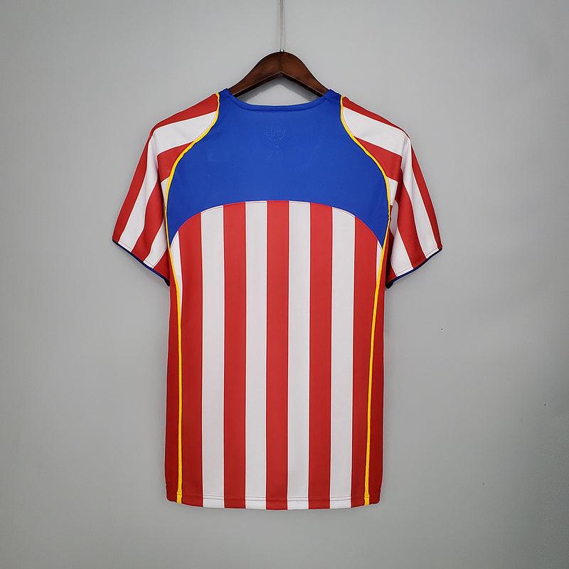 Camisa Atlético de Madrid Retrô 2004/2005 Vermelha e Branca - Nike - DA Sports Oficial