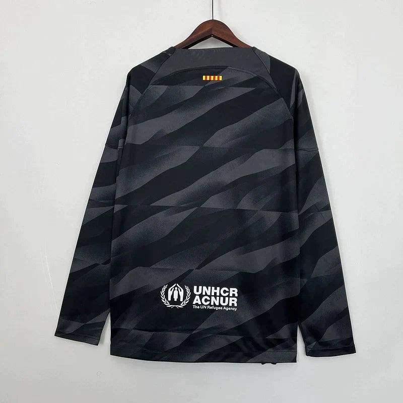 Camisa Barcelona - 23/24 - Manga Longa - Preto - DA Sports Oficial