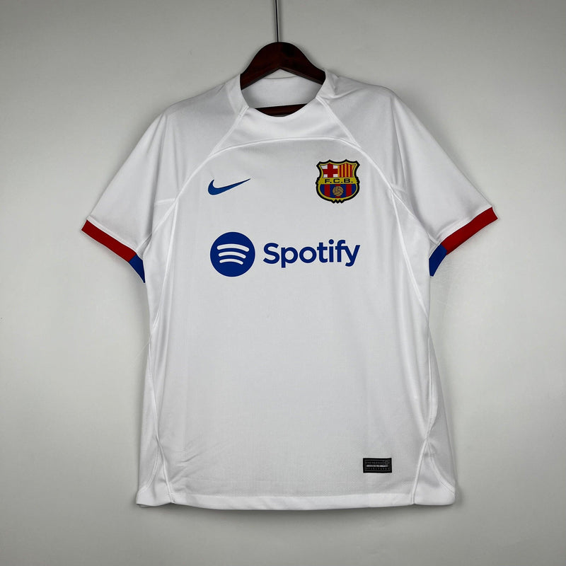 Camisa Barcelona Away 23/24 s/n° Torcedor Masculino - Branco - Loja da Seven