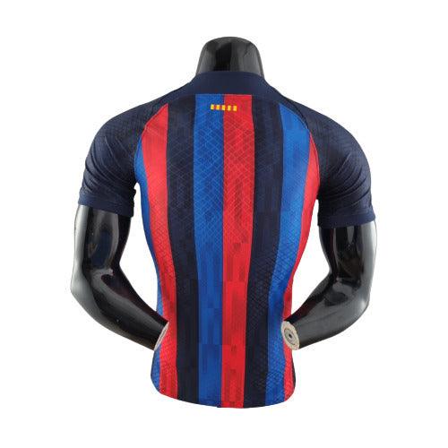 Camisa Barcelona I 22/23 Azul e Vermelha - Nike - Masculino Jogador - Loja da Seven