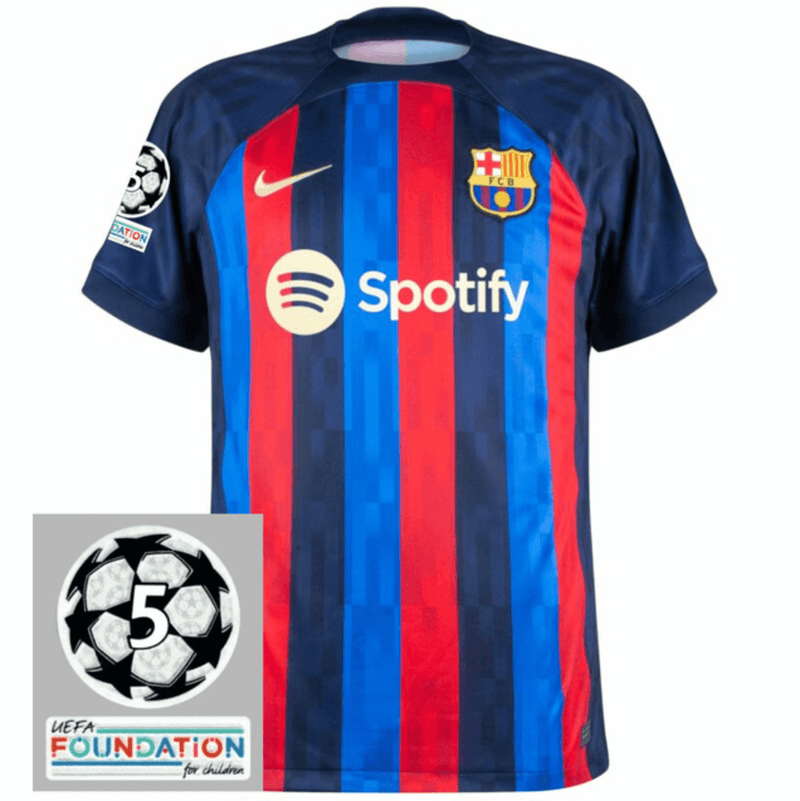 Camisa Barcelona I [Patch Champions League] 22/23 Nike - Grená - Loja da Seven