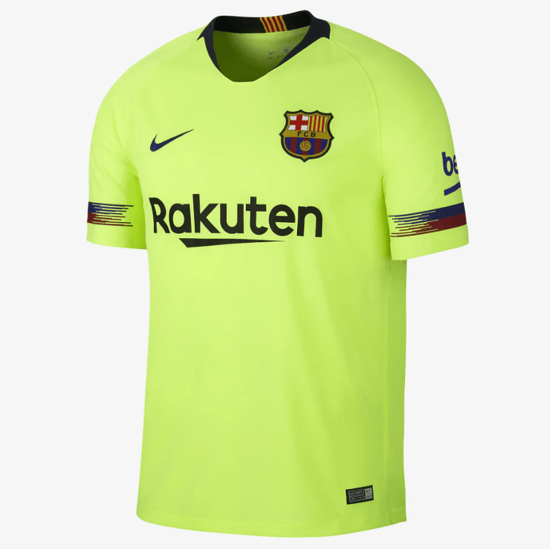 Camisa Barcelona II Nike - Verde Limão - Loja da Seven