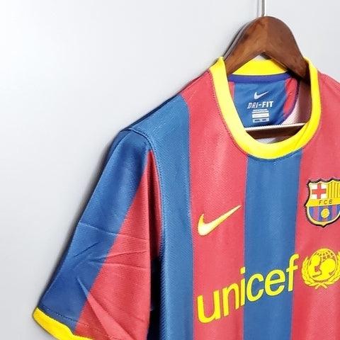 Camisa Barcelona Retrô 2010/2011 Azul e Grená - Nike - DA Sports Oficial