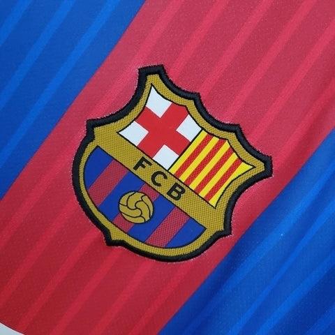 Camisa Barcelona Retrô 2016/2017 Azul e Vermelha - Nike - DA Sports Oficial