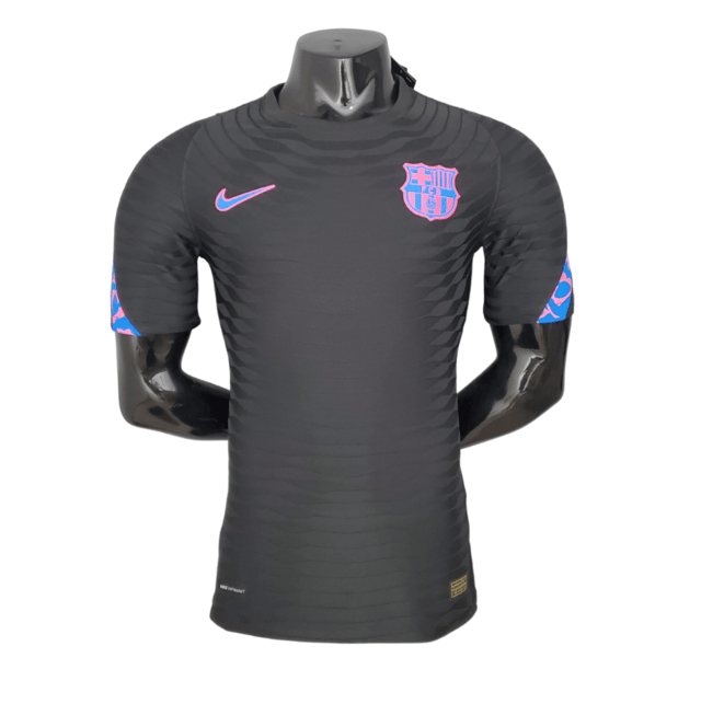 Camisa Barcelona Treino 21/22 - Preta - Nike - Masculino Jogador - Loja da Seven