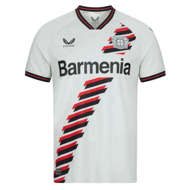 Camisa Bayer Leverkusen Away 23/24 s/n° Torcedor Masculino - Branco - Loja da Seven