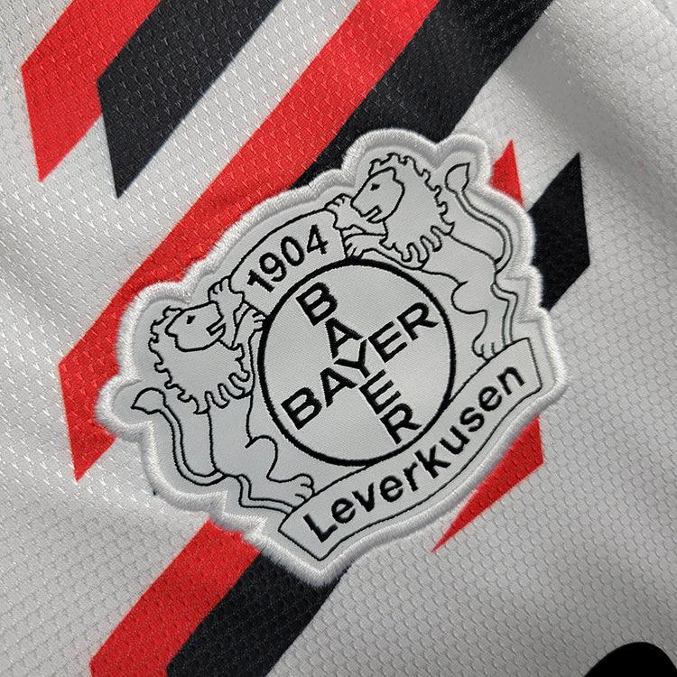 Camisa Bayer Leverkusen Away 23/24 s/n° Torcedor Masculino - Branco - Loja da Seven