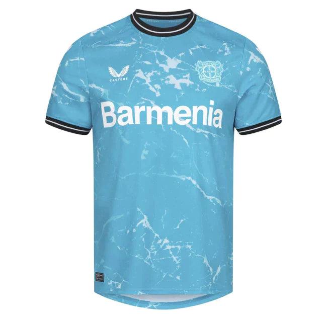 Camisa Bayer Leverkusen Third 23/24 s/n° Torcedor Masculino - Azul - Loja da Seven