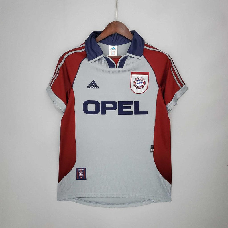 Camisa Bayern de Munique Retrô 1998/1999 Vermelha e Cinza - Adidas - DA Sports Oficial