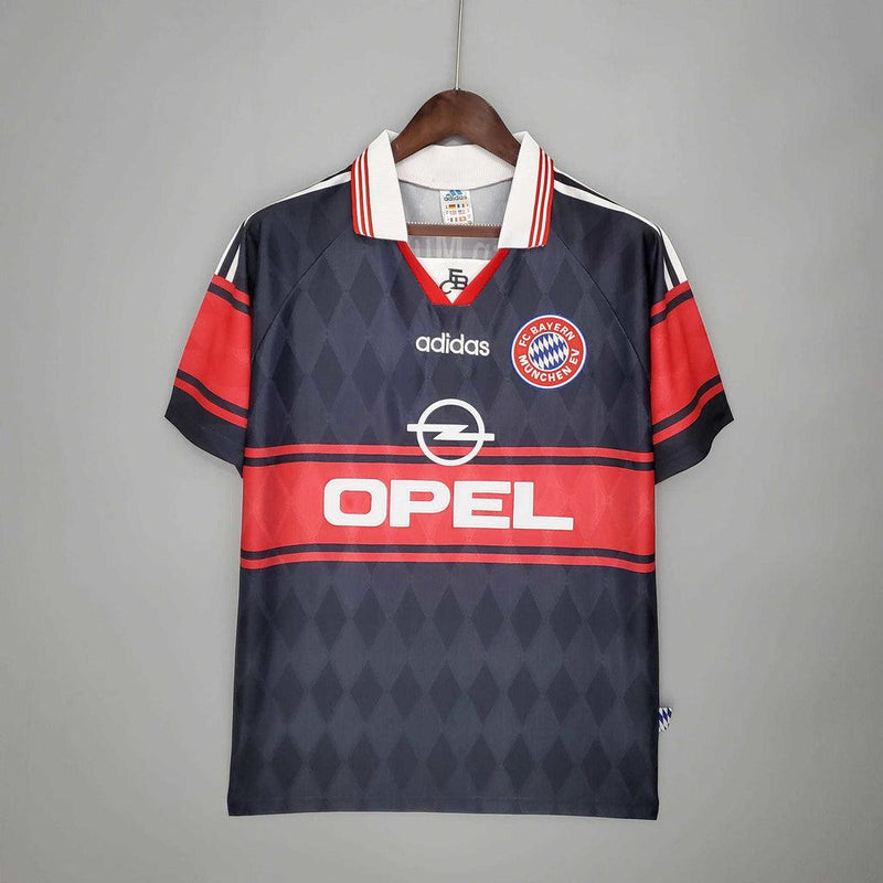 Camisa Bayern Retrô 1997/1999 Preta e Vermelha - Adidas - DA Sports Oficial