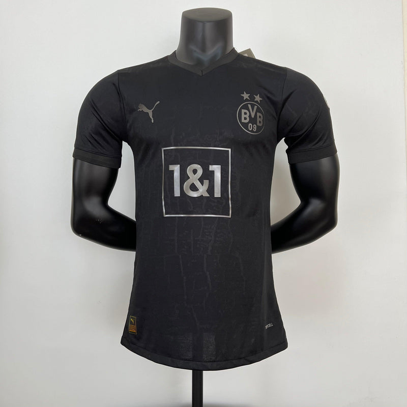 Camisa Borussia Dortmund Edição Carvão 2023 Puma - Preto - Masculino Jogador - Loja da Seven