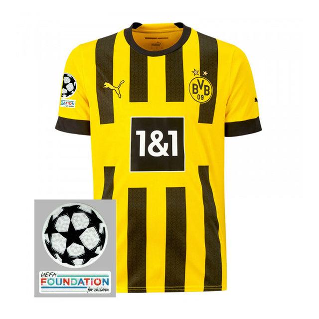 Camisa Borussia Dortmund I [Patch Champions League] 22/23 Puma - Amarelo - Loja da Seven