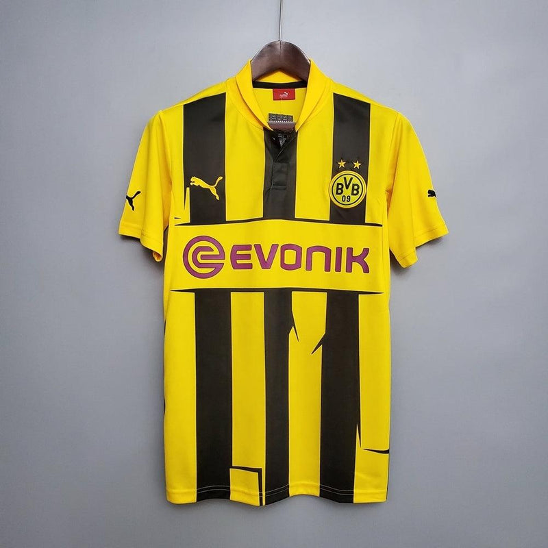 Camisa Borussia Dortmund Retrô 1213 - Puma - Amarela e Preta - DA Sports Oficial