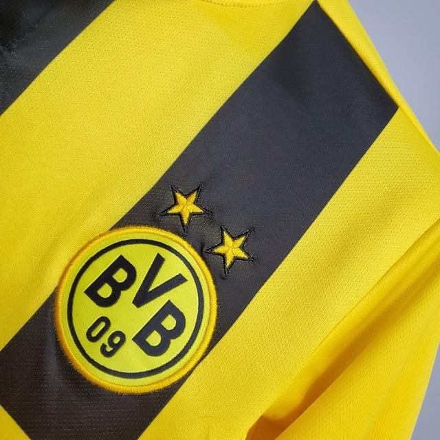 Camisa Borussia Dortmund Retrô 1213 - Puma - Amarela e Preta - DA Sports Oficial