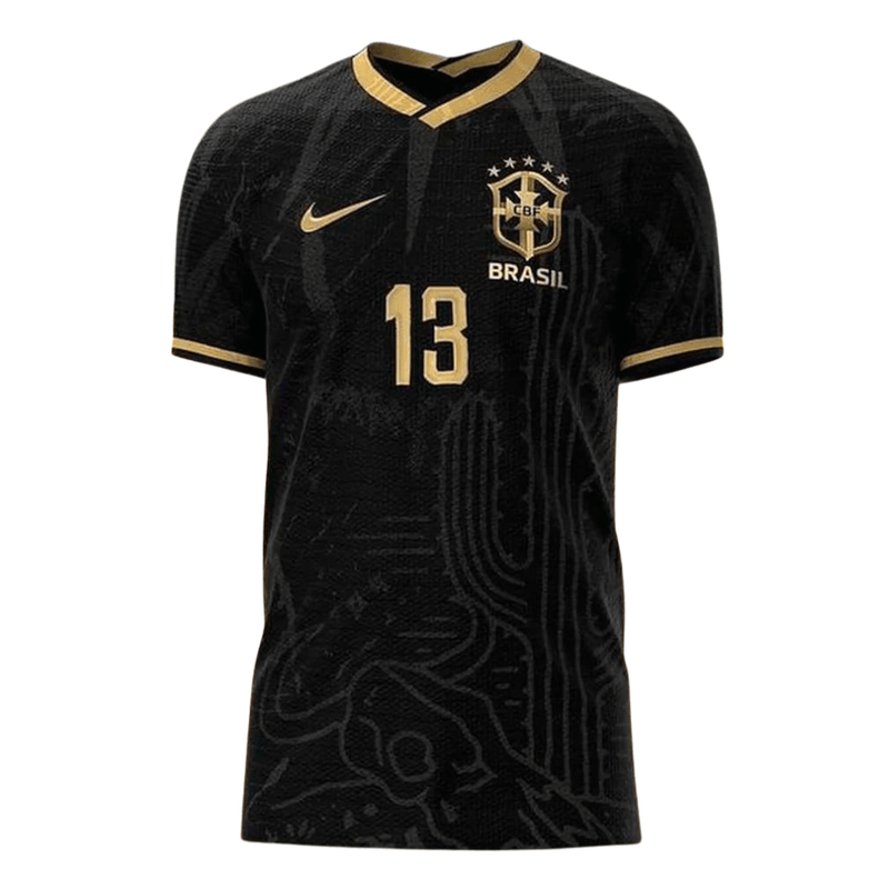 Camisa Brasil Edição Concept 2022 Preta - Nike - Masculino Jogador - Loja da Seven