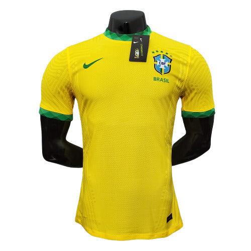 Camisa Brasil I 2021 - Amarela - Nike - Masculino Jogador - Loja da Seven