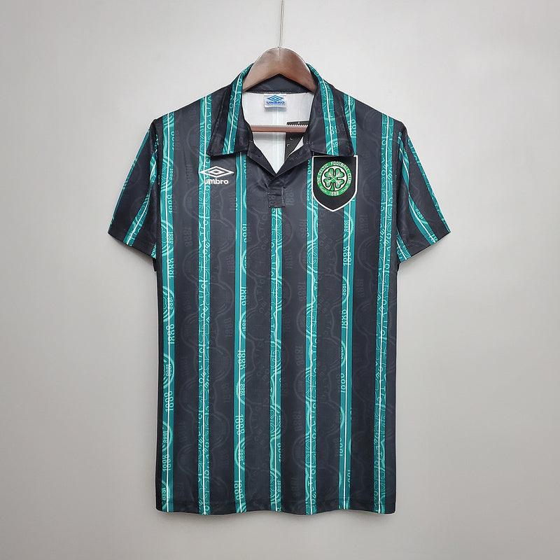 Camisa Celtic Retrô 1992/1993 Preta e Verde - Umbro - DA Sports Oficial