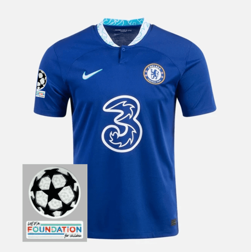 Camisa Chelsea I [Patch Champions League] 22/23 Nike - Azul - Loja da Seven