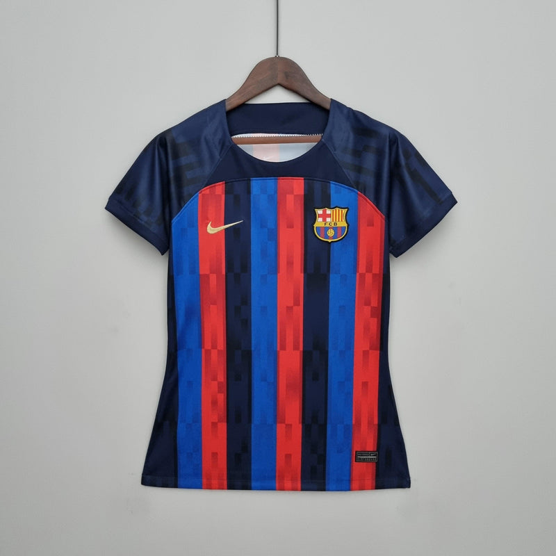 Camisa Feminina Barcelona I 22/23 Nike - Grená - Loja da Seven