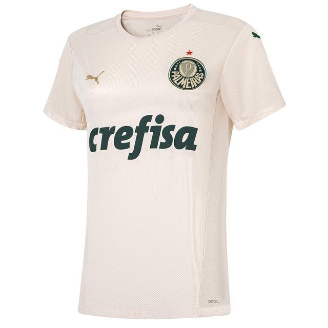 Camisa Feminina Palmeiras 21/22 Puma - Bege - Loja da Seven