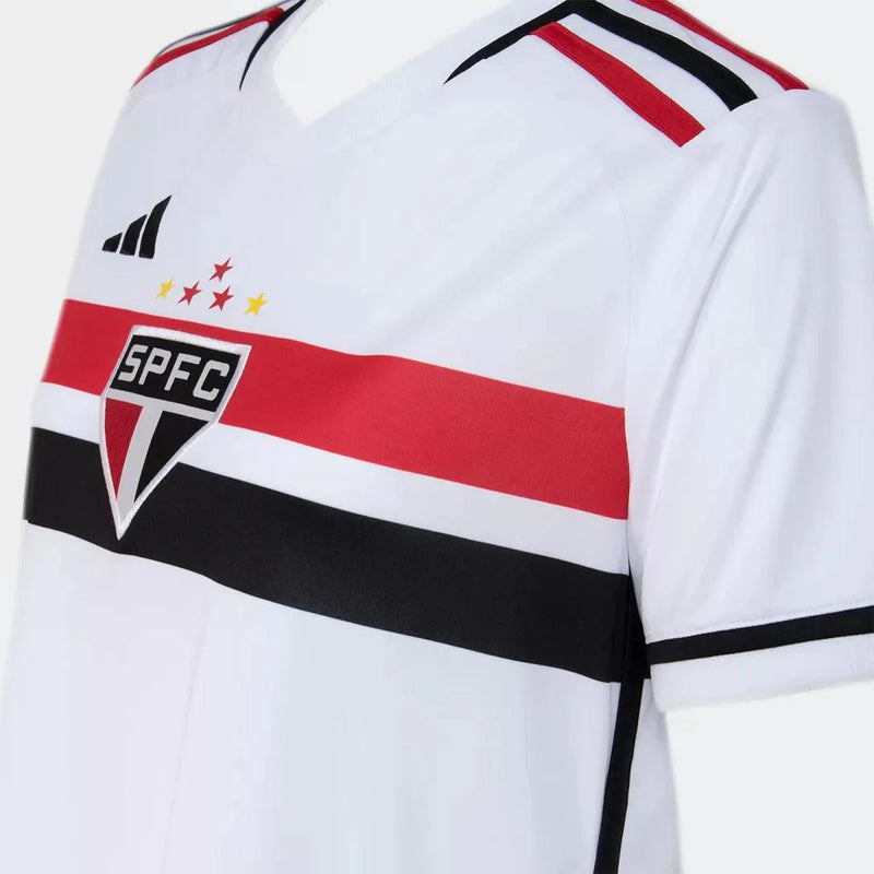 Camisa Feminina São Paulo I 23/24 Adidas - Branco - Loja da Seven