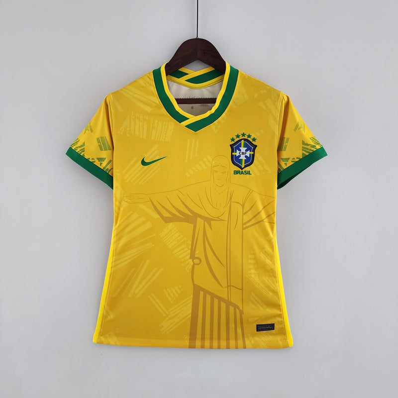 Camisa Feminina Seleção Brasil Nike - Amarela - Conceito Amarela Rio - Loja da Seven