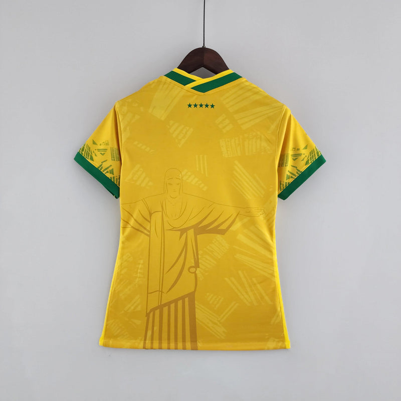 Camisa Feminina Seleção Brasil Nike - Amarela - Conceito Amarela Rio - Loja da Seven