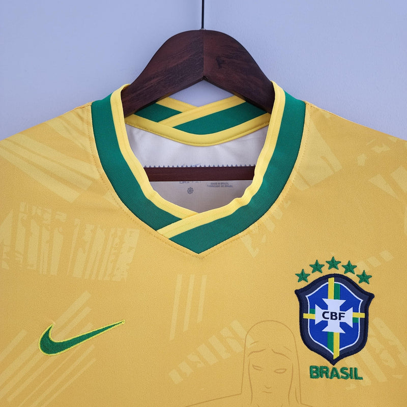 Camisa Feminina Seleção Brasil Nike - Amarela - Conceito Amarela Rio - Loja da Seven