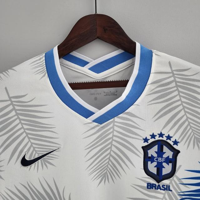 Camisa Feminina Seleção Brasil Nike - Branca - Conceito Floresta Amazônica - Loja da Seven