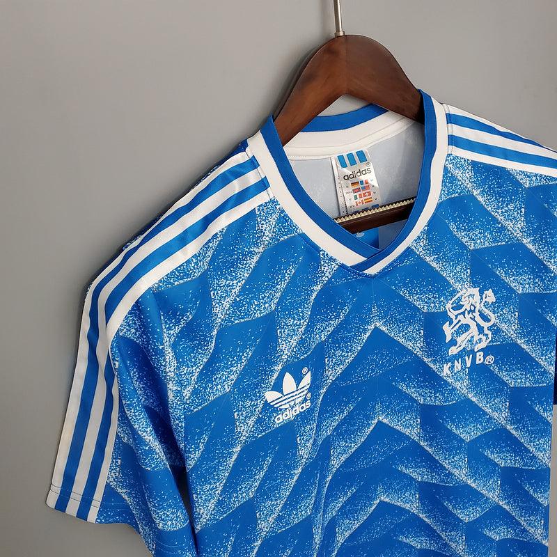 Camisa Holanda Retrô 1988 Azul - Adidas - DA Sports Oficial