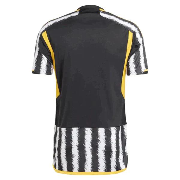 Camisa Juventus Home 23/24 s/n° Torcedor Masculino - Branco e Preto - Loja da Seven