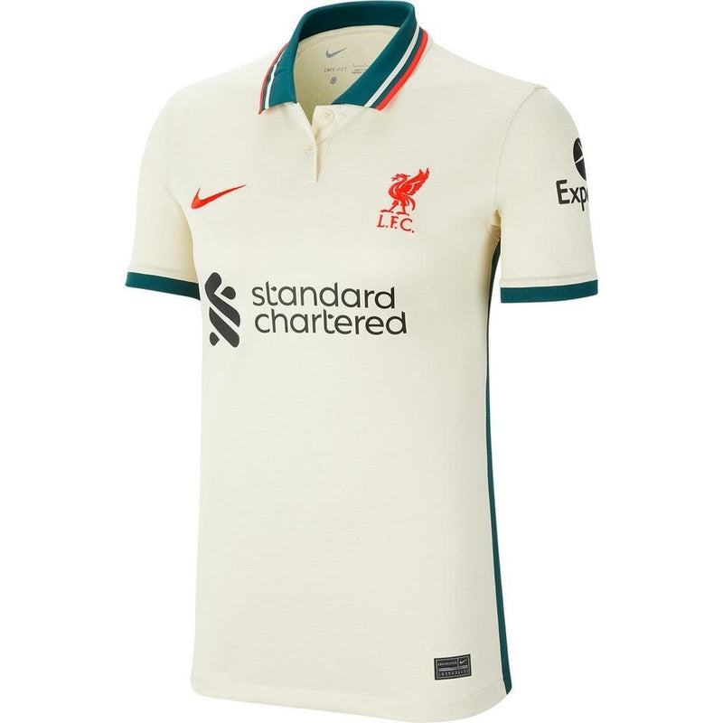 Camisa Liverpool Away 21/22 s/n° Torcedor Nike Feminina - Bege - Loja da Seven