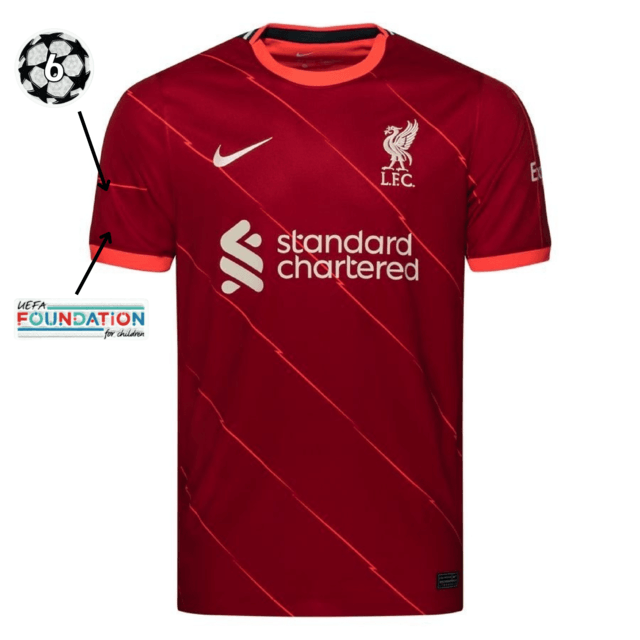 Camisa Liverpool I [UEFA Champions League] 21/22 Nike - Vermelho - Loja da Seven