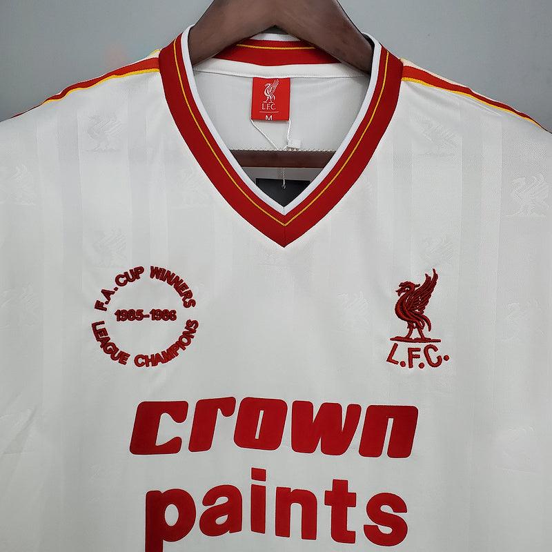 Camisa Liverpool Retrô 1985/1986 Branca - DA Sports Oficial