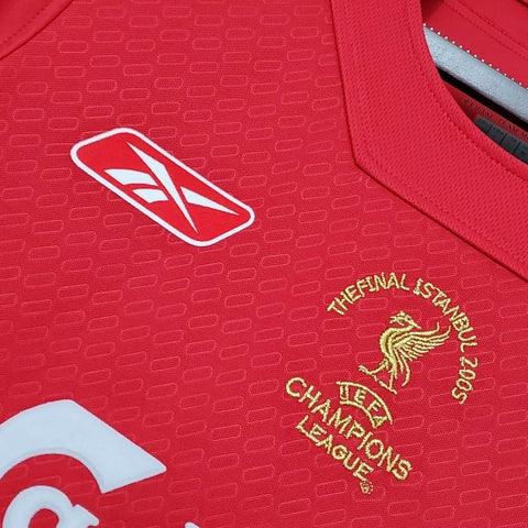 Camisa Liverpool Retrô 2005 Vermelha - Reebok - DA Sports Oficial